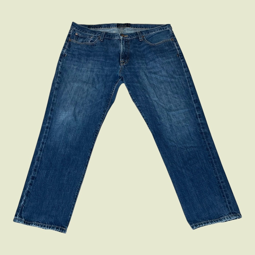 Lucky Brand‎ 221 Original Straight Mens Blue Jeans 38x30 Medium Wash